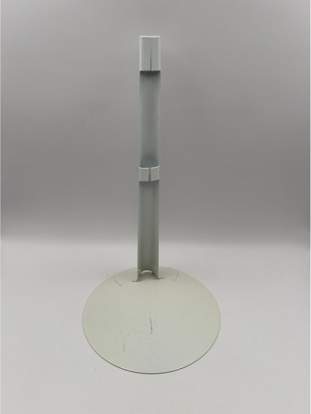 Fibre-Craft 7382 Doll Stand Base and Upright Post White 9.5 Inch Display 24.1 cm